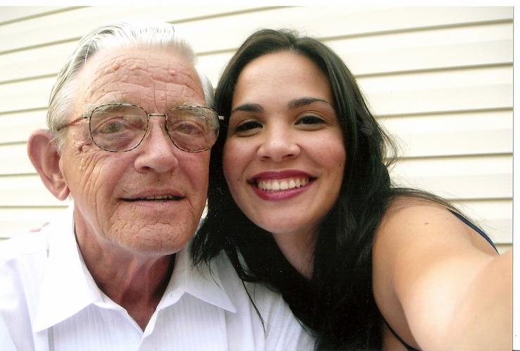 Kami and her Grandpa Bob